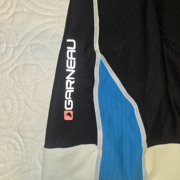 Louis Garneau Men's Triathlon Suit NWT Size Large Black White Cycling USA #206 - Picture 9 of 10